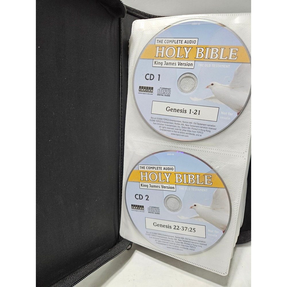 The Complete Audio Holy Bible King James Version KJV Audio CD Set 60 CDs